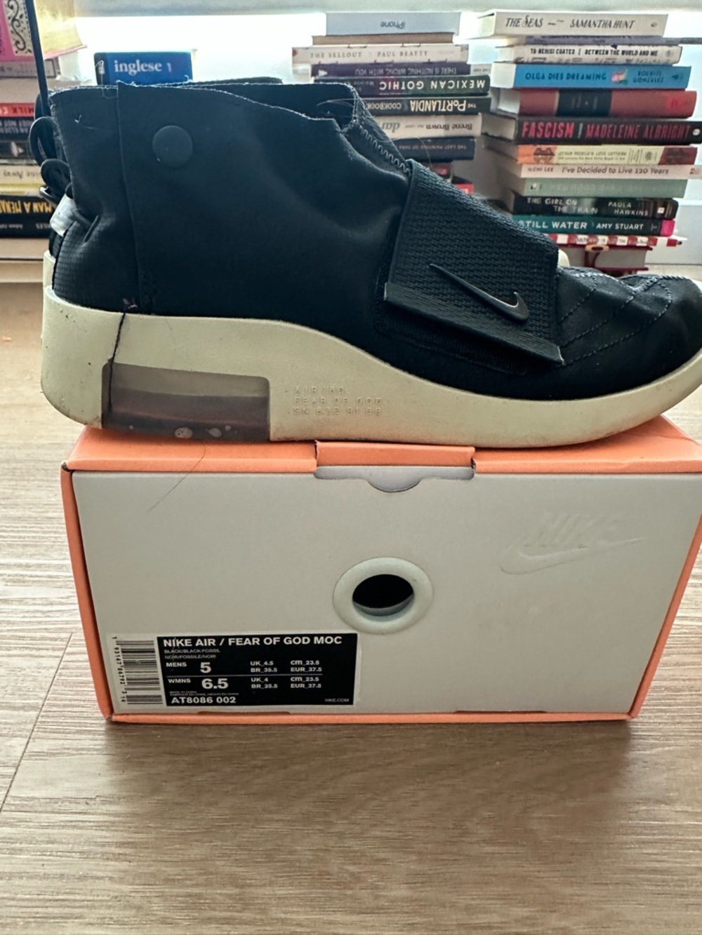 Nike Black Cream High-Top Slip-On Sneaker